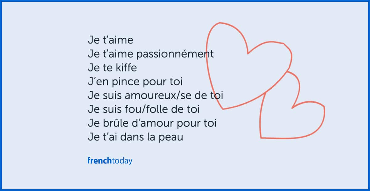 70 Words To Nuance I Love You In French W Audio