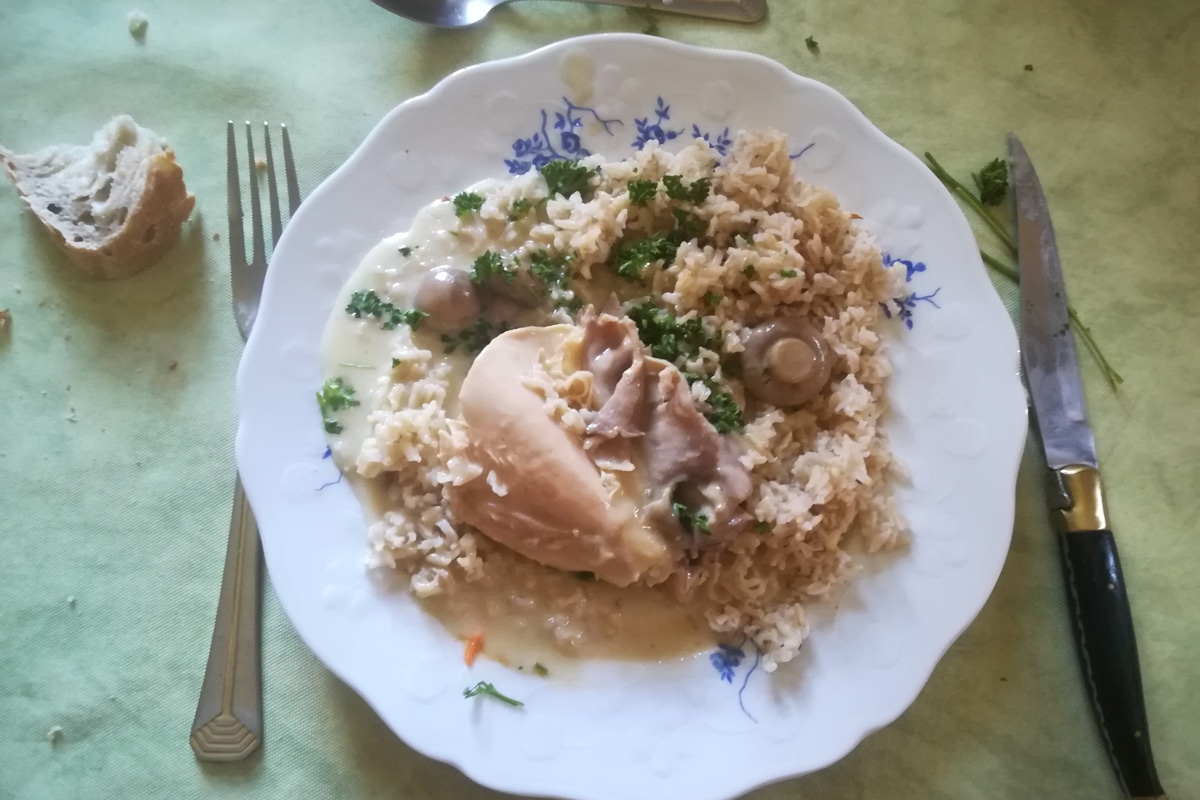 traditional French chicken recipe poule au pot bilingual