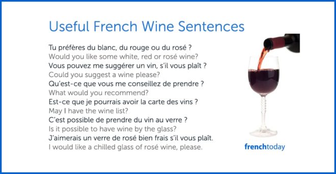 Wine sentences in French and English