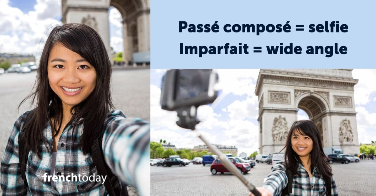 passé composé = selfie / imparfait = panorama