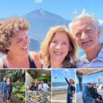 Older couple learning French on vacation